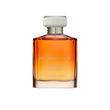 An 88ml orange gradient glass bottle of Ormonde Jayne Babylonia Eau de Parfum, featuring silver lettering and topped with a tiered silver neck and rectangular silver cap.