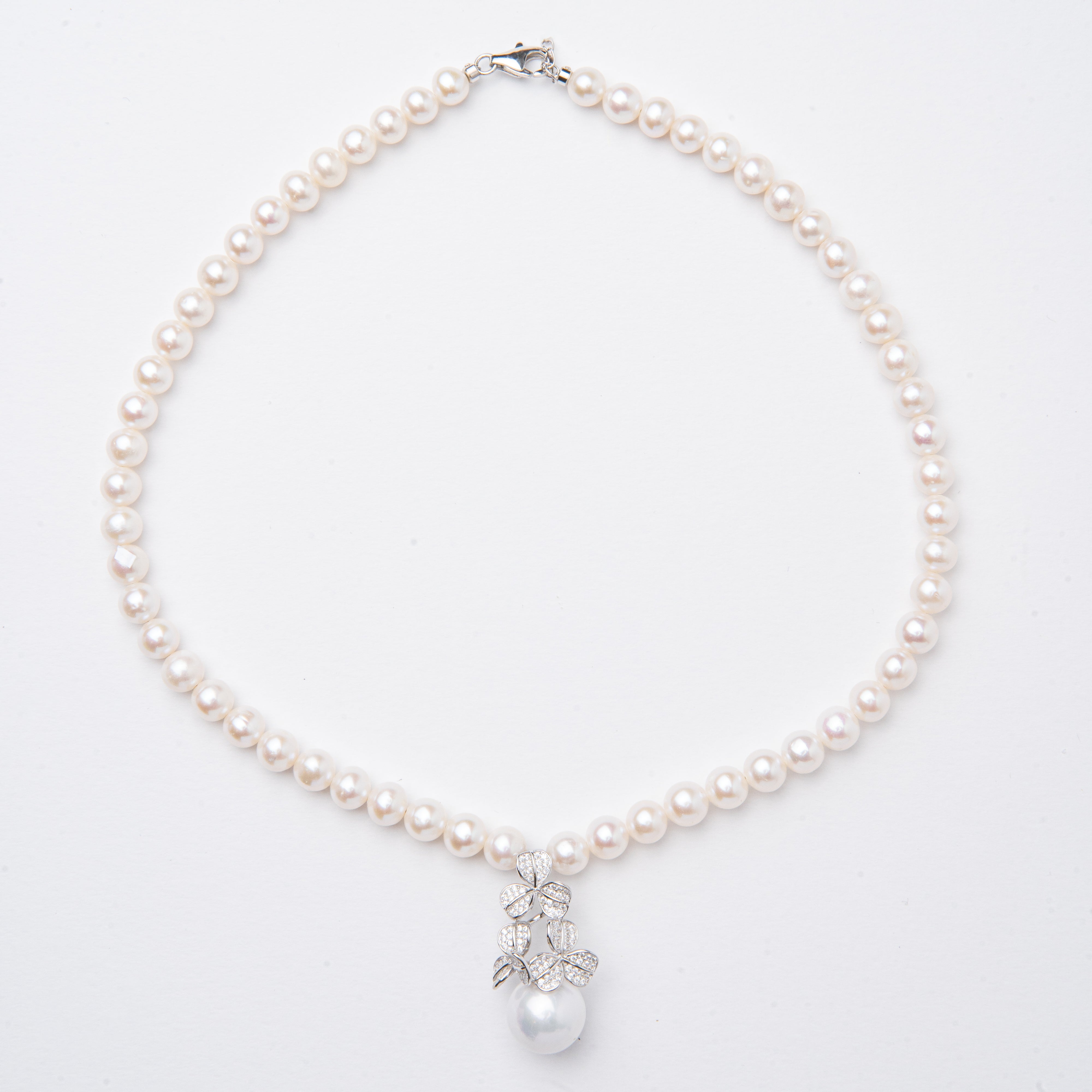 Bronzallure Cultured Freshwater Pearl White   One Size