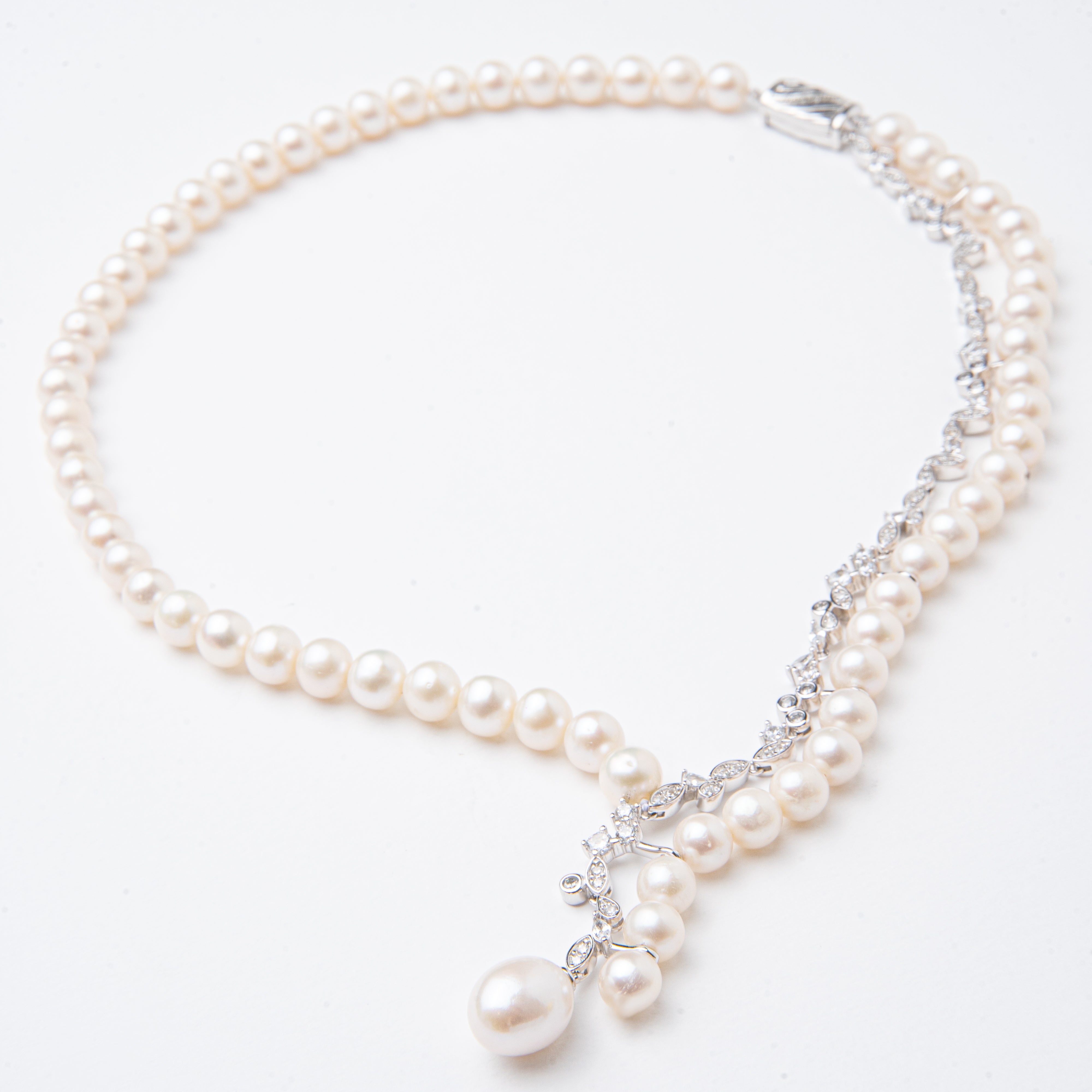 Bronzallure Cultured Freshwater Pearl White   One Size