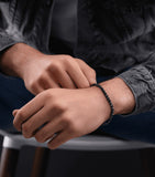 Police Flash Gents Flash Black Bracelet