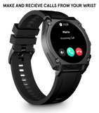 Police My Avatar Gun Full Matt and Glossy Black Silicone Unisex Smartwatch