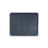 Police Dario Men's Navy Leather Wallet with Embossed Logo