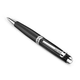 Police Clarendon Gents Black Pen With Silver Plating