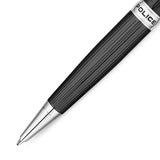 Police Clarendon Gents Black Pen With Silver Plating