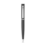 Black matte Police pen with silver-toned clip and tip, featuring an engraved logo on the cap band.