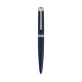 Dark blue ribbed pen with silver-toned clip, cap with logo, and 'POLICE' band.