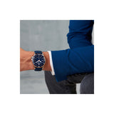 Cerruti Pesaro Gents Blue Dial Blue Silicone Strap Watch