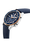 Cerruti Pesaro Gents Blue Dial Blue Silicone Strap Watch