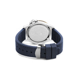 Cerruti Pesaro Gents Blue Dial Blue Silicone Strap Watch