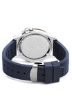 Cerruti Pesaro Gents Blue Dial Blue Silicone Strap Watch
