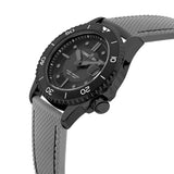 Cerruti 1881 Pesaro Gents Black Dial Gun Case Grey Silicone Starp Watch