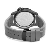 Cerruti 1881 Pesaro Gents Black Dial Gun Case Grey Silicone Starp Watch