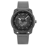 Police Protector - Gents Gun Semi Transparent Dial and Gun Leather Strap Watch