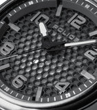 Police Protector - Gents Gun Semi Transparent Dial and Gun Leather Strap Watch