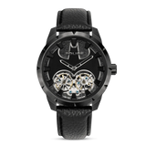 Police Dark Knight Gents Black Dial Black Leather Starp Watch