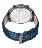 Police Reactor Gents Blue Dial Blue Leather Strap Watch