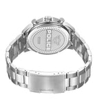 Police Reactor Gents Black Dial Stainless Steel Watch