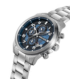 Police Soul Gents Blue Dial Silver Stainless Steel Watch