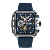Police Clout Gents Blue Dial Blue Silicon Strap Watch