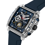 Police Clout Gents Blue Dial Blue Silicon Strap Watch
