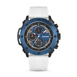 Police Men's Black & Blue Chronograph Watch Set with 4 Interchangeable Silicone Straps