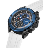 Police Men's Black & Blue Chronograph Watch Set with 4 Interchangeable Silicone Straps