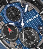 Police Men's Black & Blue Chronograph Watch Set with 4 Interchangeable Silicone Straps
