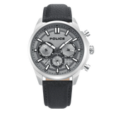 Police Rangy Metaverse Gents Grey Dial Grey Leather Strap Watch