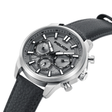 Police Rangy Metaverse Gents Grey Dial Grey Leather Strap Watch