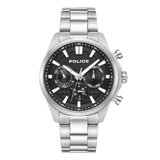 Police Rangy Gents Black Dial Stainless Steel Watch