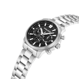 Police Rangy Gents Black Dial Stainless Steel Watch