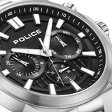 Police Rangy Gents Black Dial Stainless Steel Watch