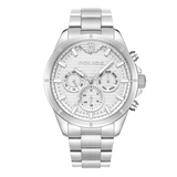 Police Malawi Gents White Dial Stainless Steel Watch