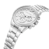 Police Malawi Gents White Dial Stainless Steel Watch