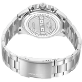 Police Malawi Gents White Dial Stainless Steel Watch