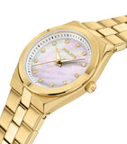 Police Vogue Ladies White MOP Dial Gold Tone Watch