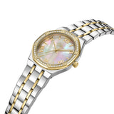 Police Moonlight Ladies Two-Tone Watch with Champagne Mother-of-Pearl Dial & Crystal Bezel