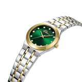 Police Allure Ladies Green Dial Two-Tone Gold & Silver Watch
