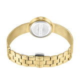 Police Flare Ladies Gold-Tone Mesh Bracelet Watch with Green Mother-of-Pearl Dial & Crystal Bezel