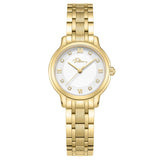 Police Charm Ladies Silver Dial Gold Stainless Steel Watch