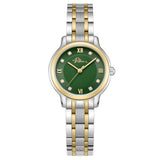 Police Charm Ladies Green Dial Two-Tone Watch
