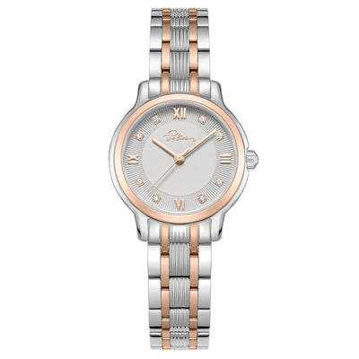 Police Charm Ladies Grey Dial Two-Tone Stainless Steel Watch
