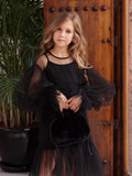 Katees Kids Girl's Flowy Tulle Dress – Princess Party Dress
