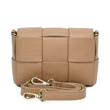 Piumelli Women's Woven Leather Crossbody Bag