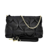 Piumelli Women's BIBI M Dollaro Leather Polyester Lining Shoulder Bag