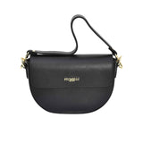 Piumelli Women's Pebbled Leather Semi-Circle Shoulder Bag