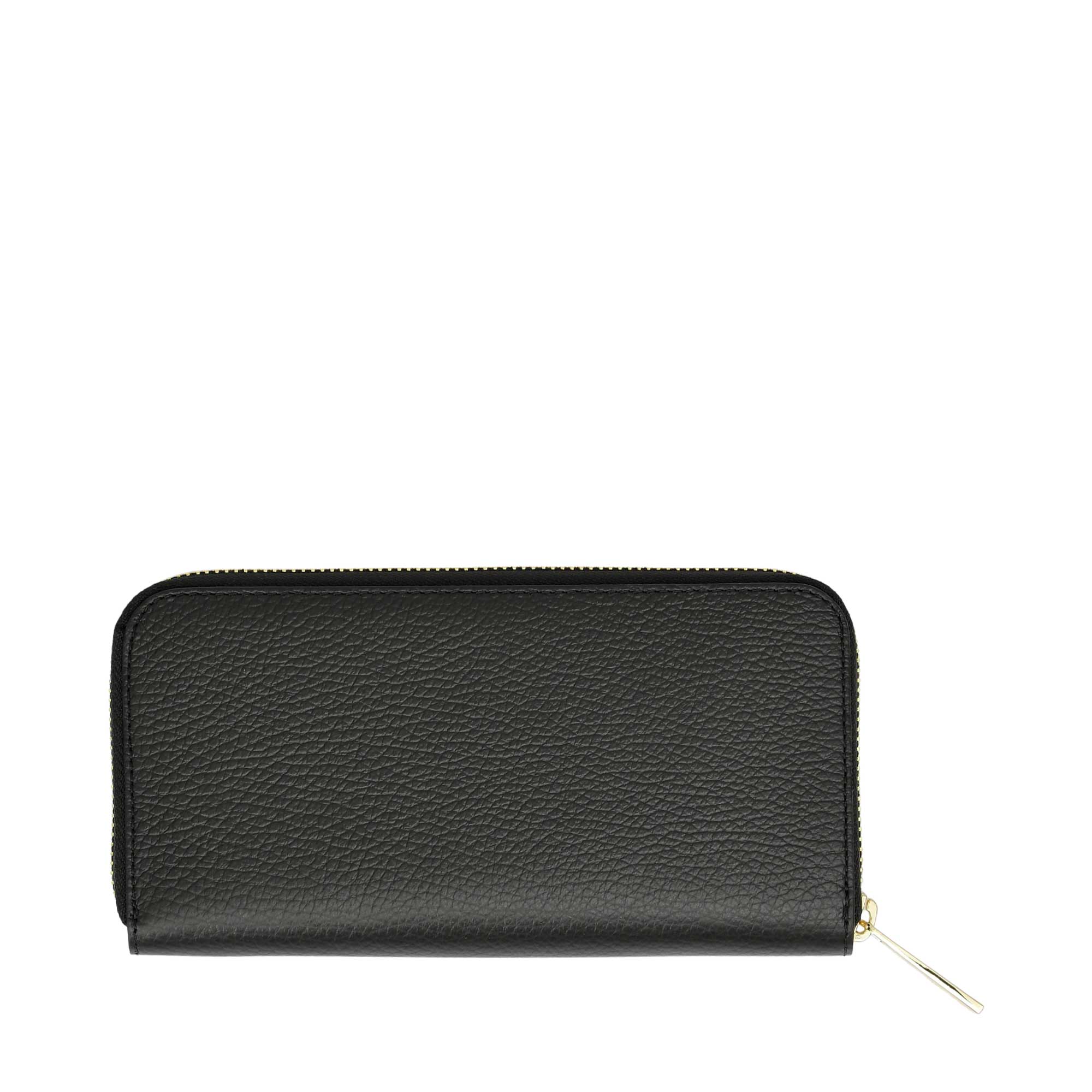 بطانة جلد PU من جلد DEMI L Dollaro باللون الأسود 19X10 5X2 AW25