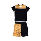 Alviero Martini Kids Boy's Black Geo Set T-Shirt & Bermuda