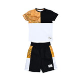 Alviero Martini Kids Boy's Black Geo Set T-Shirt & Bermuda