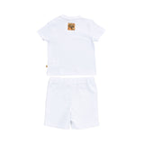 Alviero Martini Kids Boy's White Set T-Shirt & Bermuda
